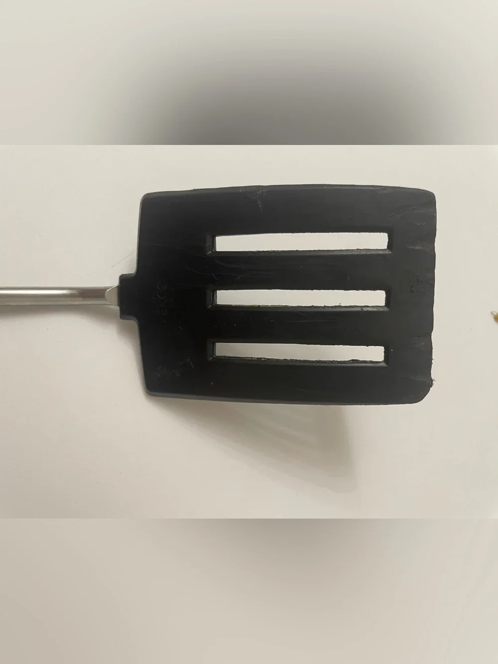 Vintage Ekco Slotted Nylon Spatula Turner Flipper Black Plastic  Handle